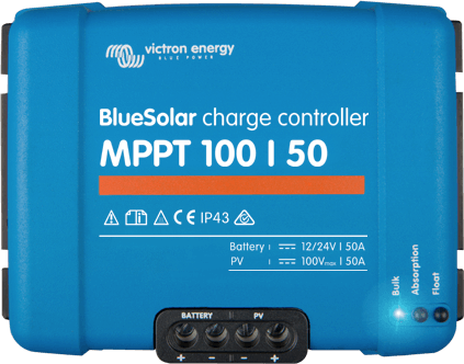 Regulador solar maxizador MPPT VICTRON BlueSolar 100V 50AH www.suenergiasolar.com