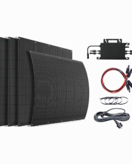 Kit autoconsumo para balcón con paneles flexibles y microinversor 800W